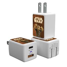 Keyscaper - Star Wars: A New Hope Color Block USB A/C Charger - Chewbacca