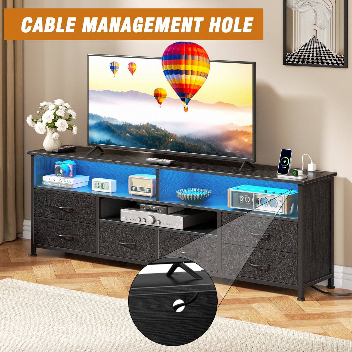 CABLE MANAGEMENT HOLE