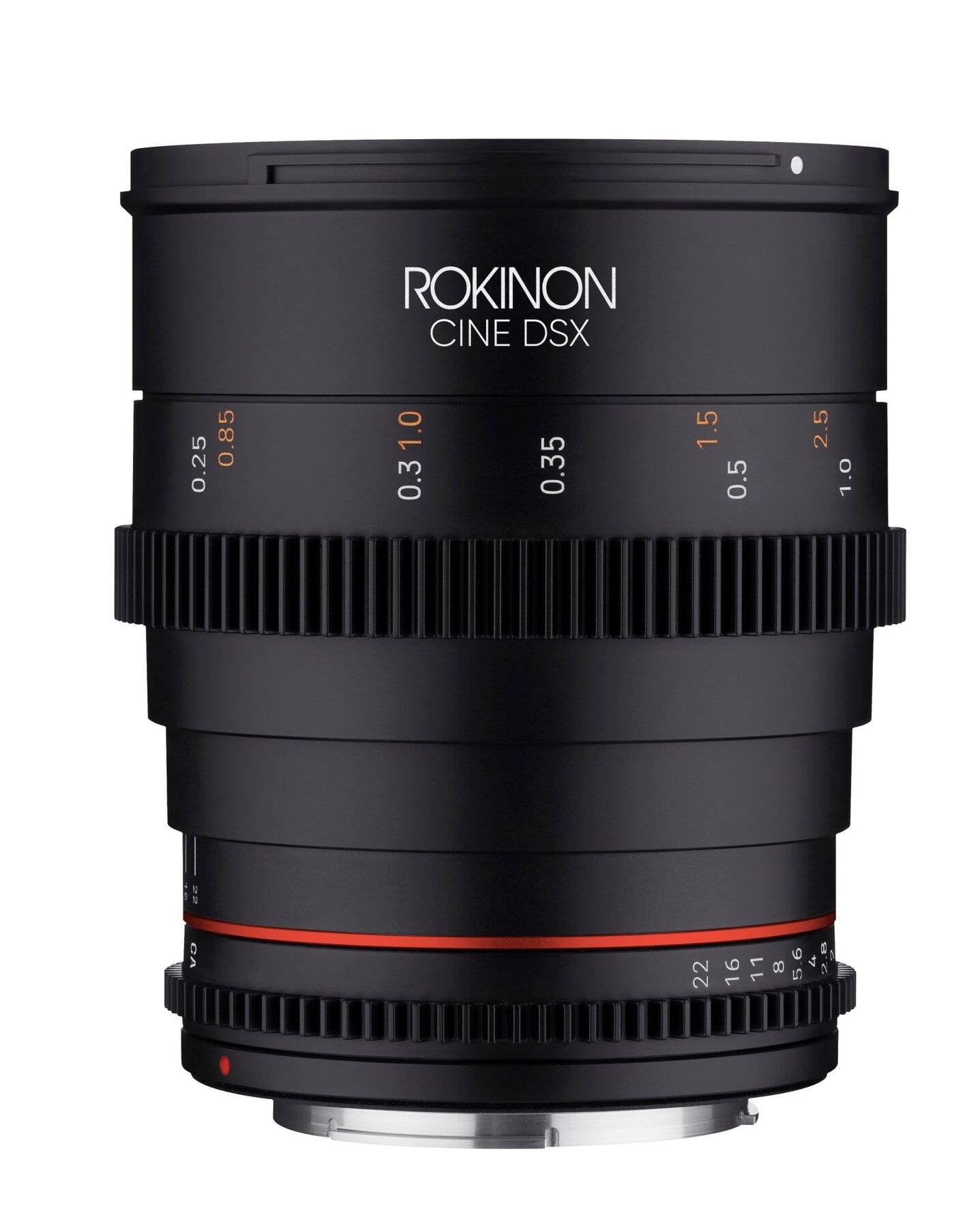 ROKINON CINE DSX  
0.25 0.85 1.0 0.3 0.35 1.5 0.5 2.5 1.0  
CA 6  
O: 16 11 8 5 4 2.8  
N 22