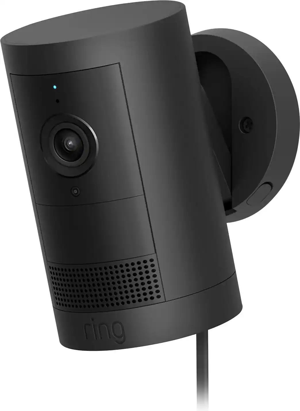 Outdoor Cam Plus, Plug-In with 2K Video and Ring Vision, Low-Light Sight, and Mount-Anywhere Versatility - Black