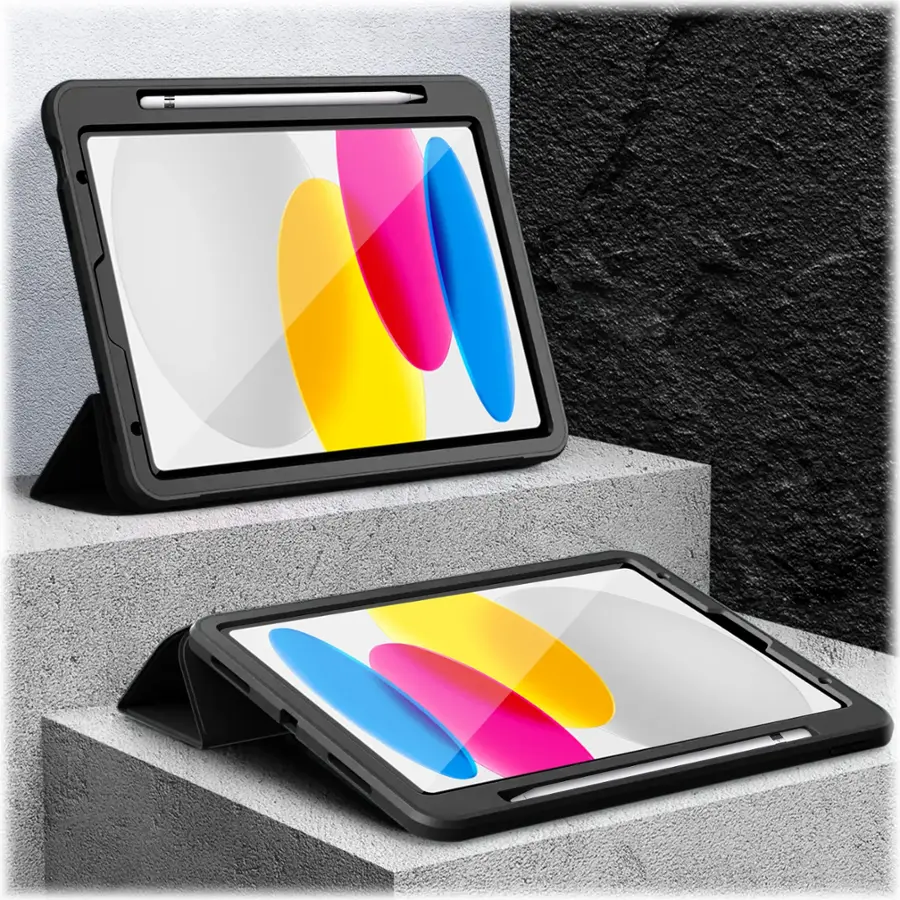 Alt View 16. SaharaCase - Raider Series Heavy Duty Folio Case for Apple iPad 10.9'' (10th Gen) and iPad 11'' (A16) - Black.