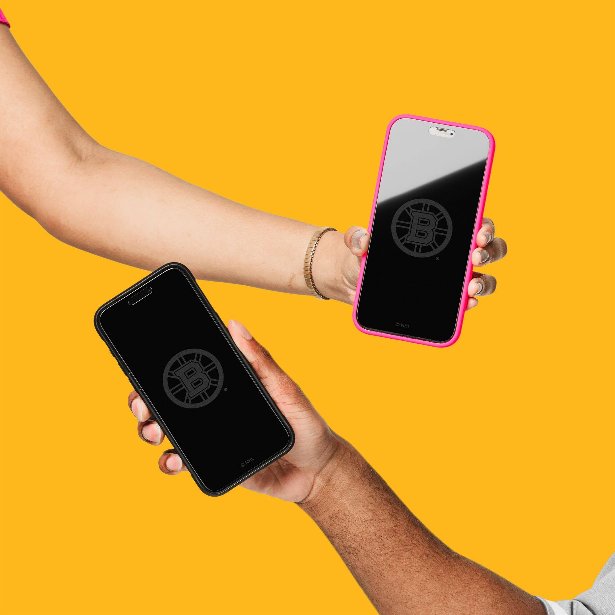 Alt View 2. Screen Skinz - Disappearing Logo iPhone Screen Protector - 16 Pro Max - Multicolor.