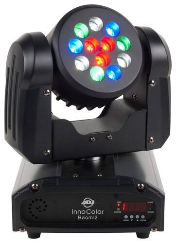 Front Standard. American DJ - Inno Color Beam 12 Moving Head Fixture.
