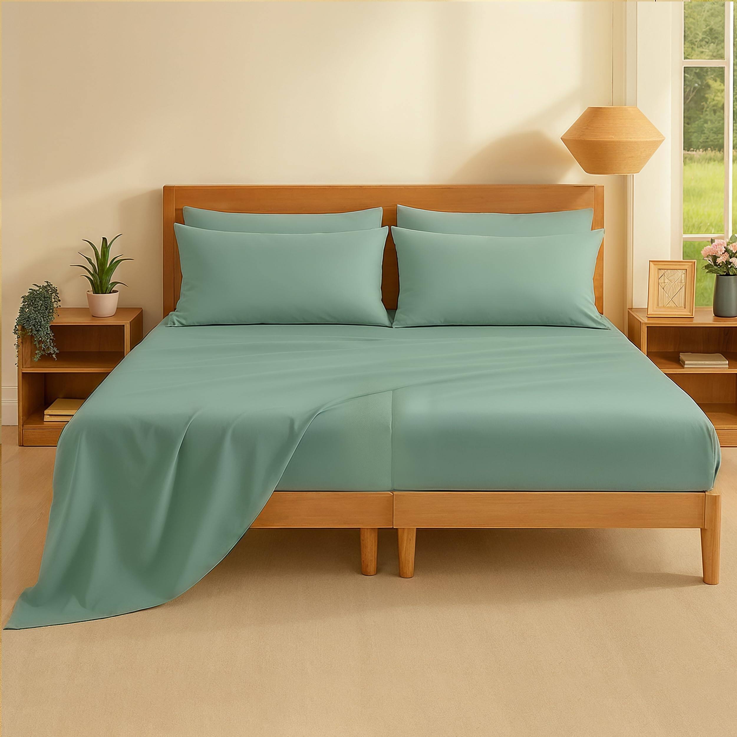 06: Sage Green Split King