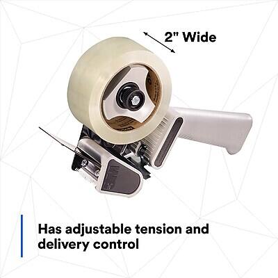 2" Wide  
Has adjustable tension and delivery control