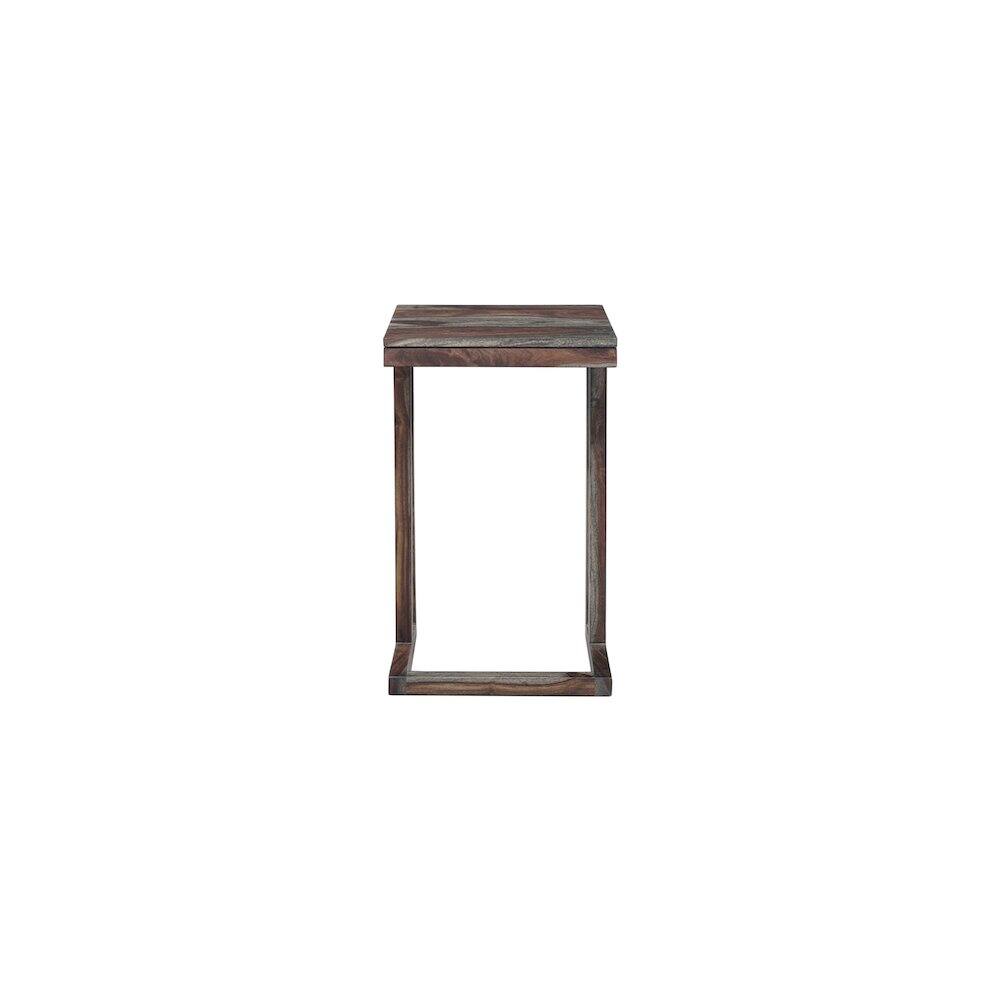 Alt View 2. Porter Designs - Fall River Solid Sheesham Wood End Table - Gray.