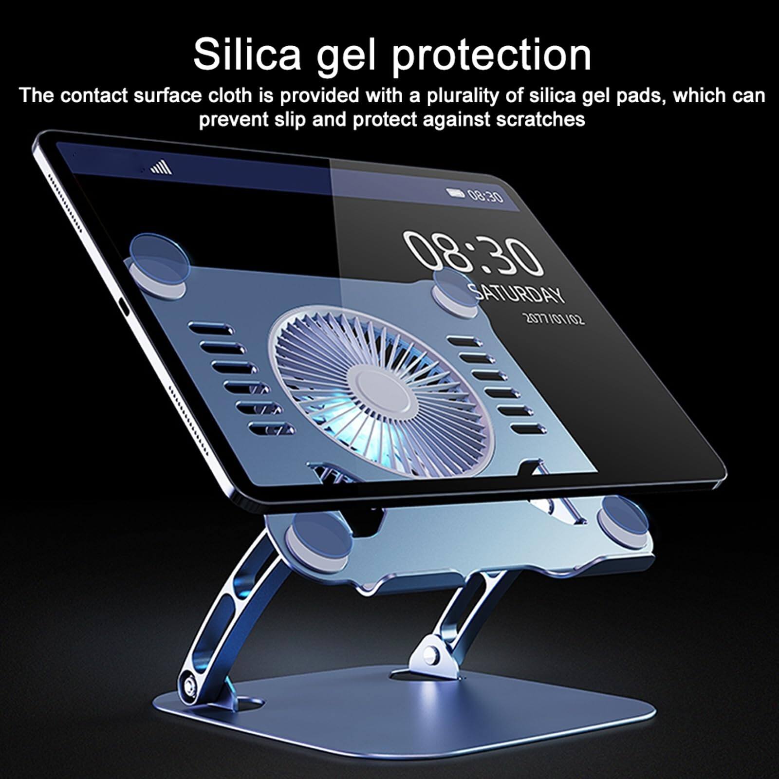Silica gel protection  
The contact surface cloth is provided with a plurality of silica gel pads, which can prevent slip and protect against scratches  

08:30  
SATURDAY  
2077/01/02