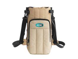 Bagsmart - Paz Expandable Water Bottle Sling, Waterproof Crossbody Bag for 32oz-64oz Bottles for Travel & Daily Use - Grullo