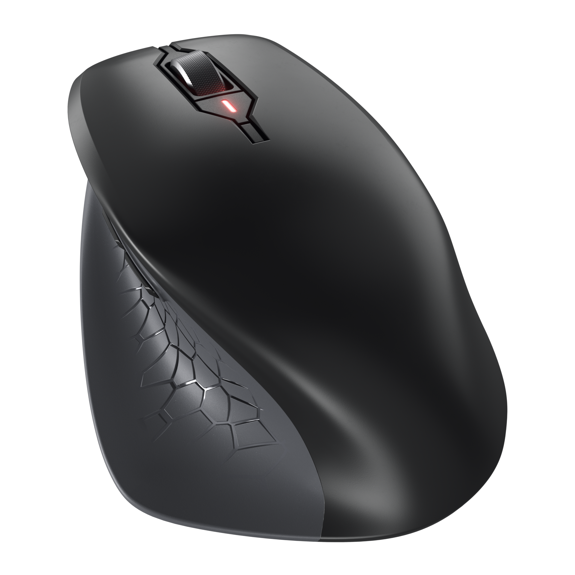 CHERRY - STREAM MOUSE COMFORT Wireless Ergonomic Mouse with Silent Buttons, 4000 DPI, USB Receiver - Wireless - Black