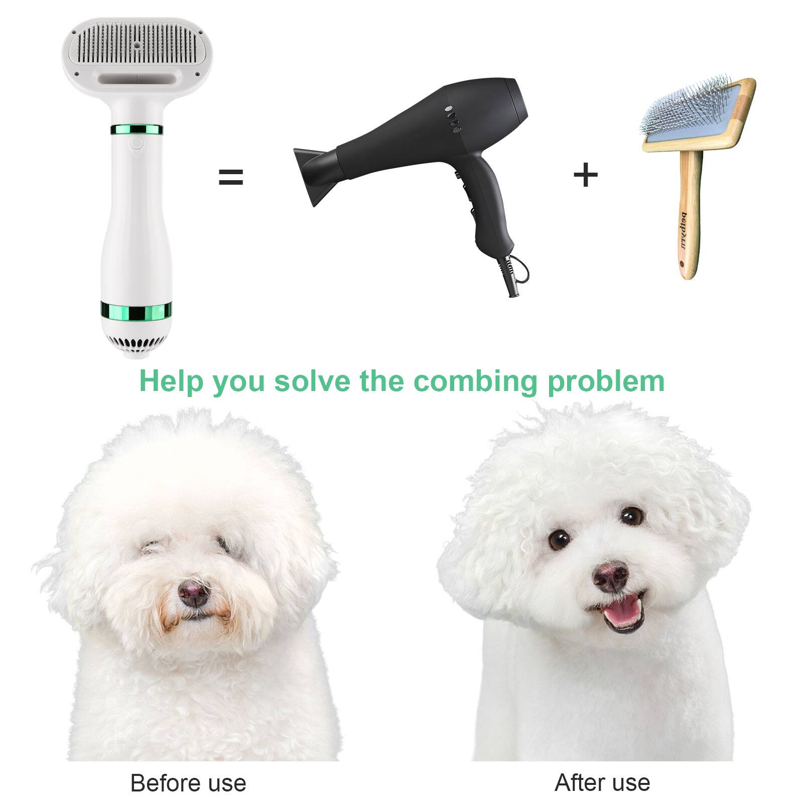 Help you solve the combing problem = Before use + After use