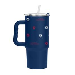 Logo Brands - LA Clippers 24oz. Step and Repeat Powder Coat Tumbler - Navy
