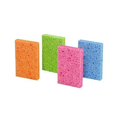 Alt View 8. Scotch-Brite - Scotch-Brite Ocelo Handy Multi-Purpose Sponges, Assorted Colors, 4 Sponges/Pack (7274-FD) - Assorted.