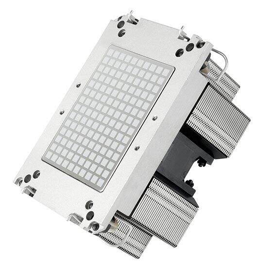 Alt View 1. SilverStone - SST-XE02-4677B 2U small form factor server / workstation CPU cooler for Intel LGA4677/4710 sockets - Black.