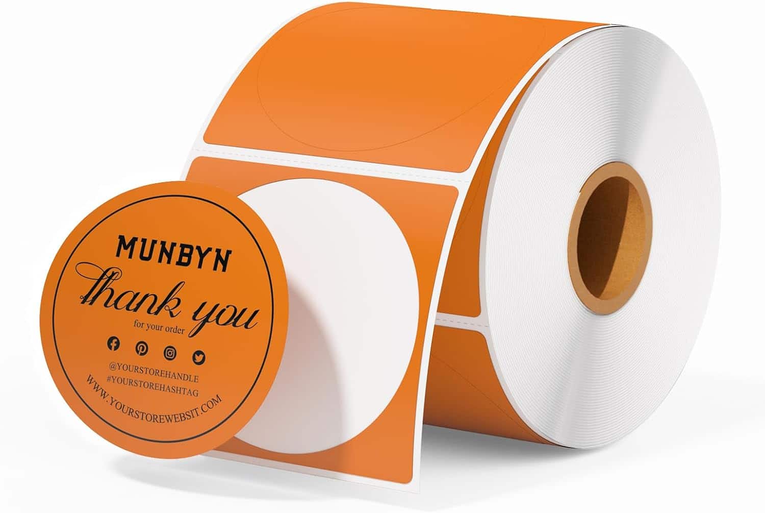 MUNBYN - 2 Inch Circle Thermal Labels - Orange price history on PriceWatchPro
