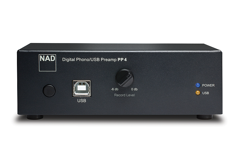 Angle View: NAD - PP 4 Digital Phono USB Preamplifier - Black