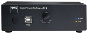 NAD PP 4 Digital Phono USB Preamplifier - Black - Front_Zoom