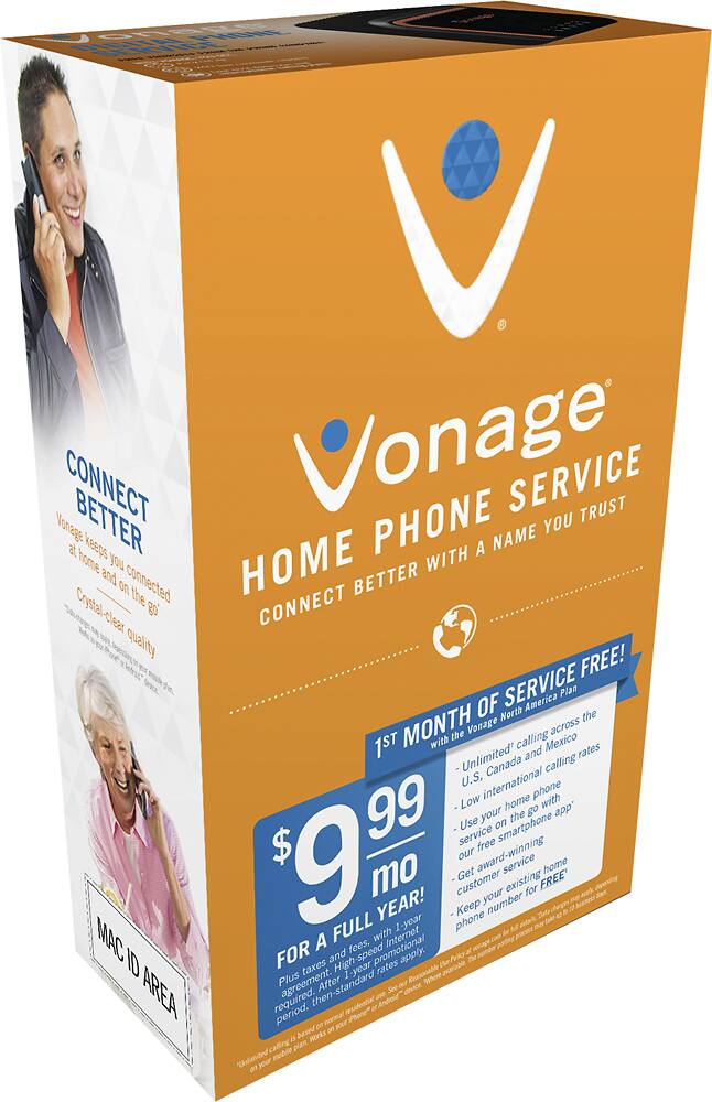 Alt View 13. Vonage - Home Phone Service - Black.