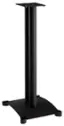 Front. Sanus - Steel Foundations Series Bookshelf Speaker Stands (Pair) - Black.