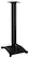 Front. Sanus - Steel Foundations Series Bookshelf Speaker Stands (Pair) - Black.