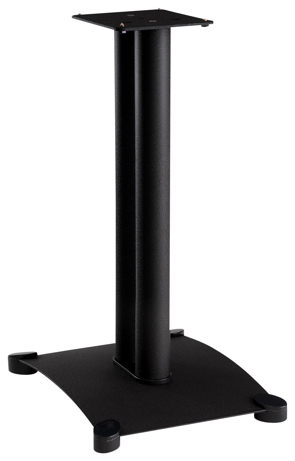 Sanus - Steel Foundations Series Bookshelf Speaker Stands (Pair) - Black - Front_Zoom
