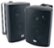 Front Zoom. Dual - 4" 3-Way Indoor/Outdoor Loudspeakers (Pair) - Black.