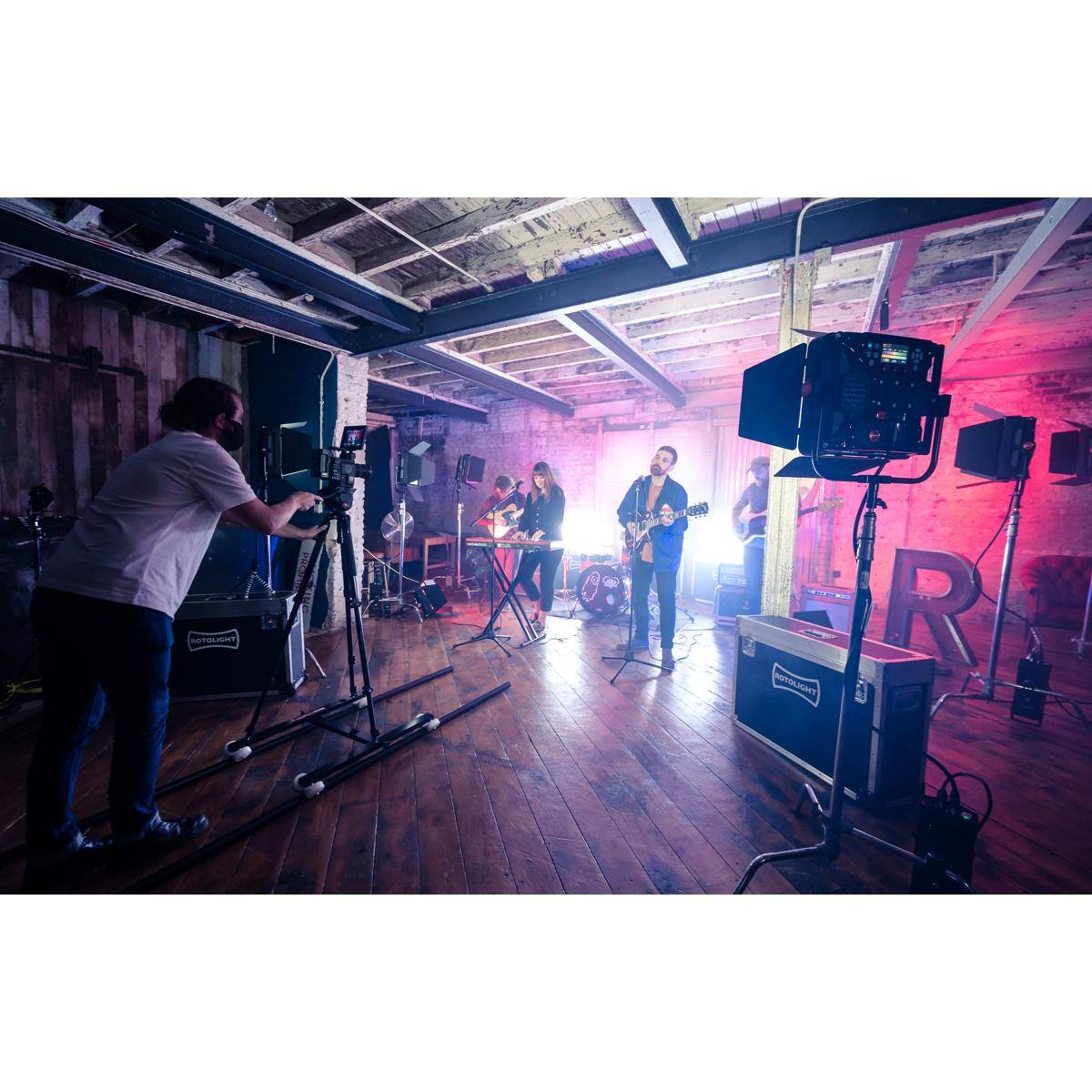 Alt View 2. Rotolight - Rotolight Titan X1 Cinematic RGBWW LED Light Rental Kit with Standard Yoke.
