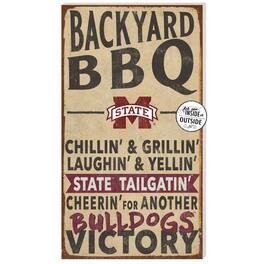 Jardine - Mississippi State Bulldogs 11'' x 20'' Indoor/Outdoor BBQ Sign - Tan