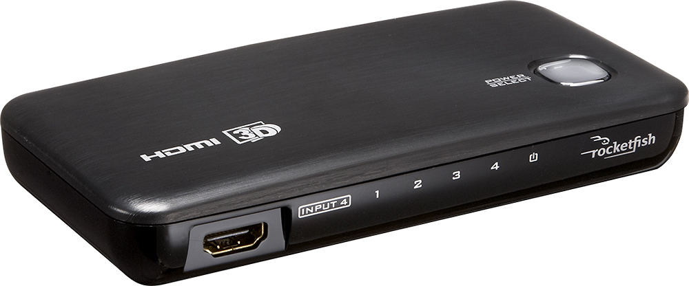 Bank kvalitet Parlament Best Buy: 4-Port HDMI Switch Black RF-G1185