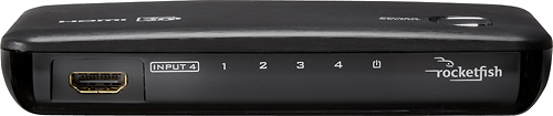  4-Port HDMI Switch - Black