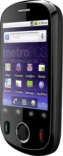 Left Standard. MetroPCS - Huawei M835 No-Contract Mobile Phone - Black.