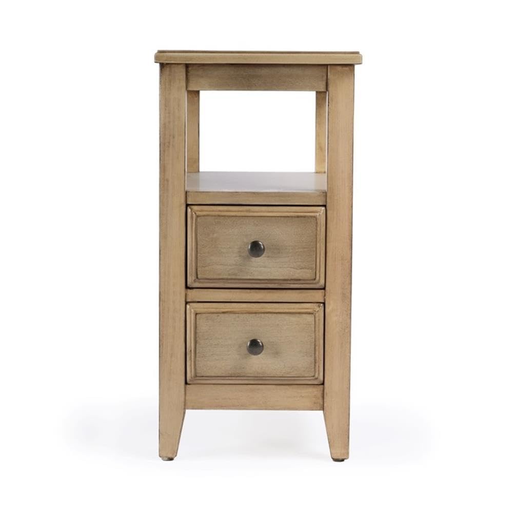 Left. Butler Specialty - Marcus Side Table with Storage - Tan/Beige.