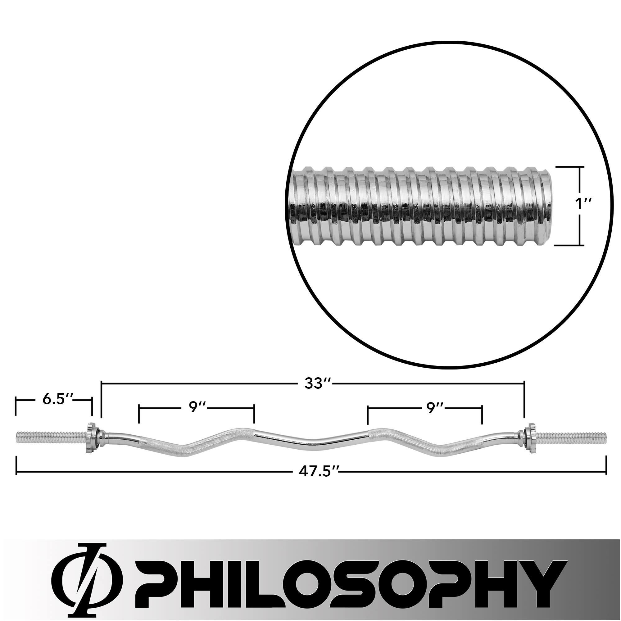 1" 6.5" 9" 33" 9" 47.5"  
PHILOSOPHY