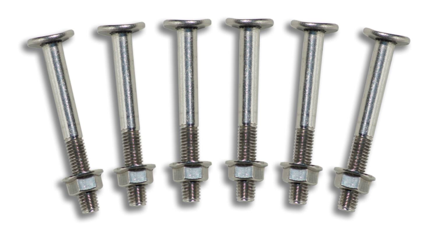 Front. Swim Central - Set of 6 HydroTools Stainless Steel Swimming Pool Ladder Bolts 3" - Stainless-Steel.