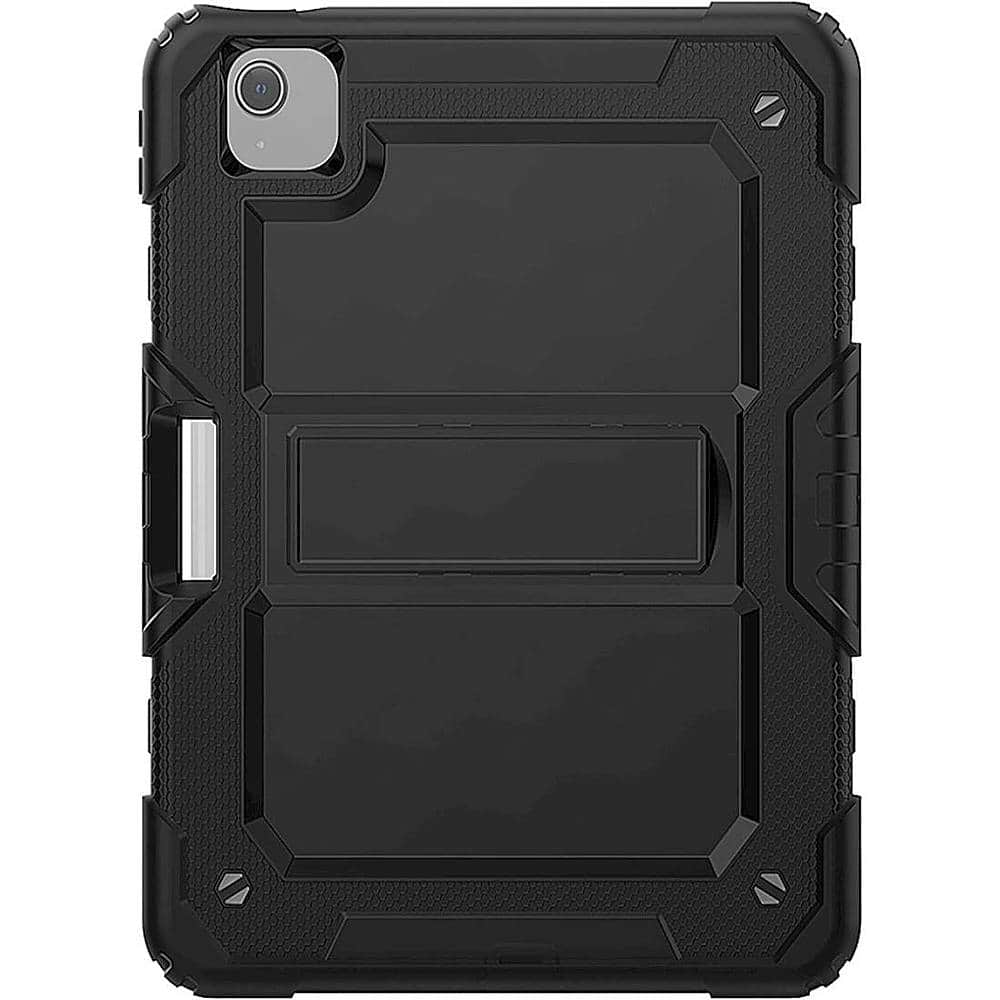 Front. SaharaCase - Raider Series Heavy Duty Defense Case for Apple iPad Air 10.9" (4th and 5th Gen) and iPad Air 11" (M2 2024 and M3 2025) - Black.
