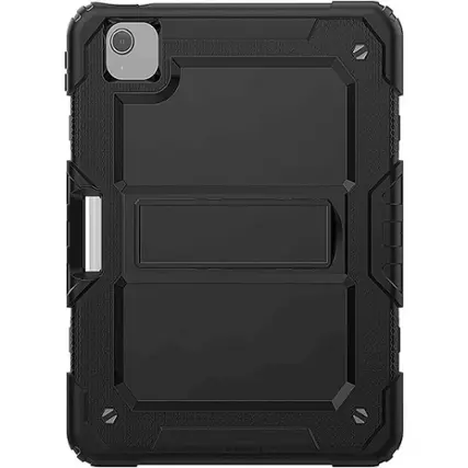 Front. SaharaCase - Raider Series Heavy Duty Defense Case for Apple iPad Air 10.9" (4th and 5th Gen) and iPad Air 11" (M2 2024 and M3 2025) - Black.
