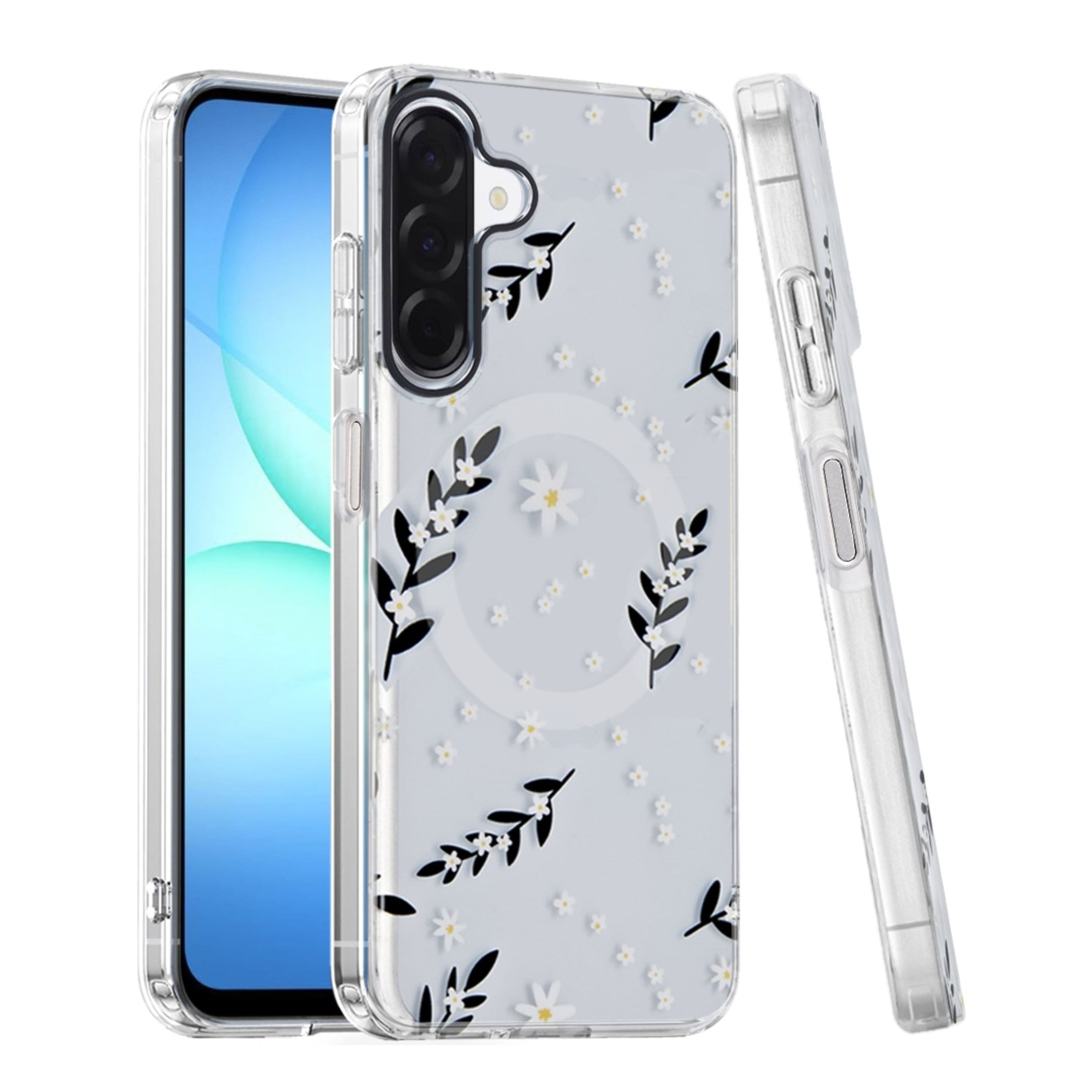 Kitcheniva - IMD Dual Layer Magnetic Circle Cover Phone Case With Tempered Glass For Samsung Galaxy A17 5G - Gilded Foliage price history on PriceWatchPro