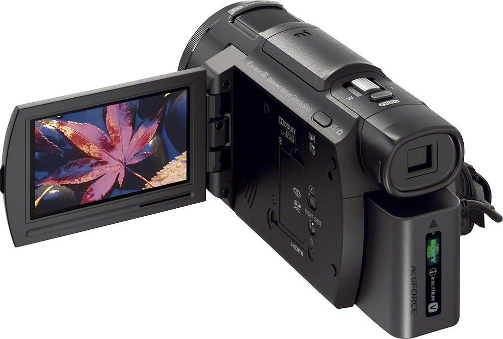 Best Buy: Sony Handycam AX33 4K Flash Memory Camcorder Black FDRAX33/B