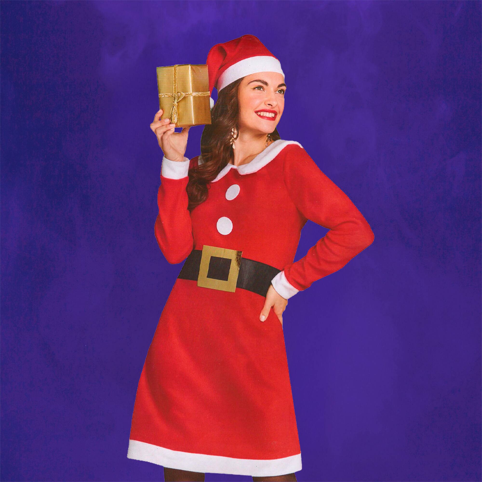 Alt View 2. Northlight - 41" Red and White Women's Mrs. Claus Costume Set - Large - White.