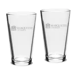Jardine - Marquette Golden Eagles 16oz. 2-Piece Classic Pub Glass Set - Multicolor