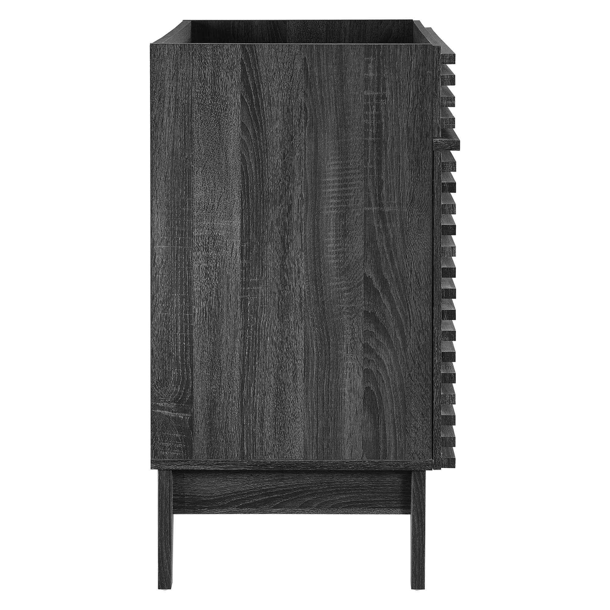 Alt View 1. Modway - Render 30" and 36" Bathroom Cabinets Basin Not Included by Modway - Charcoal.