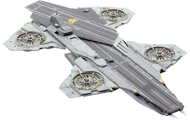 Metal Earth - Premium Series Hellcarrier 3D Metal Model Kit Fascinations - Silver
