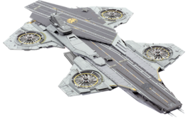 Metal Earth - Premium Series Hellcarrier 3D Metal Model Kit Fascinations - Silver
