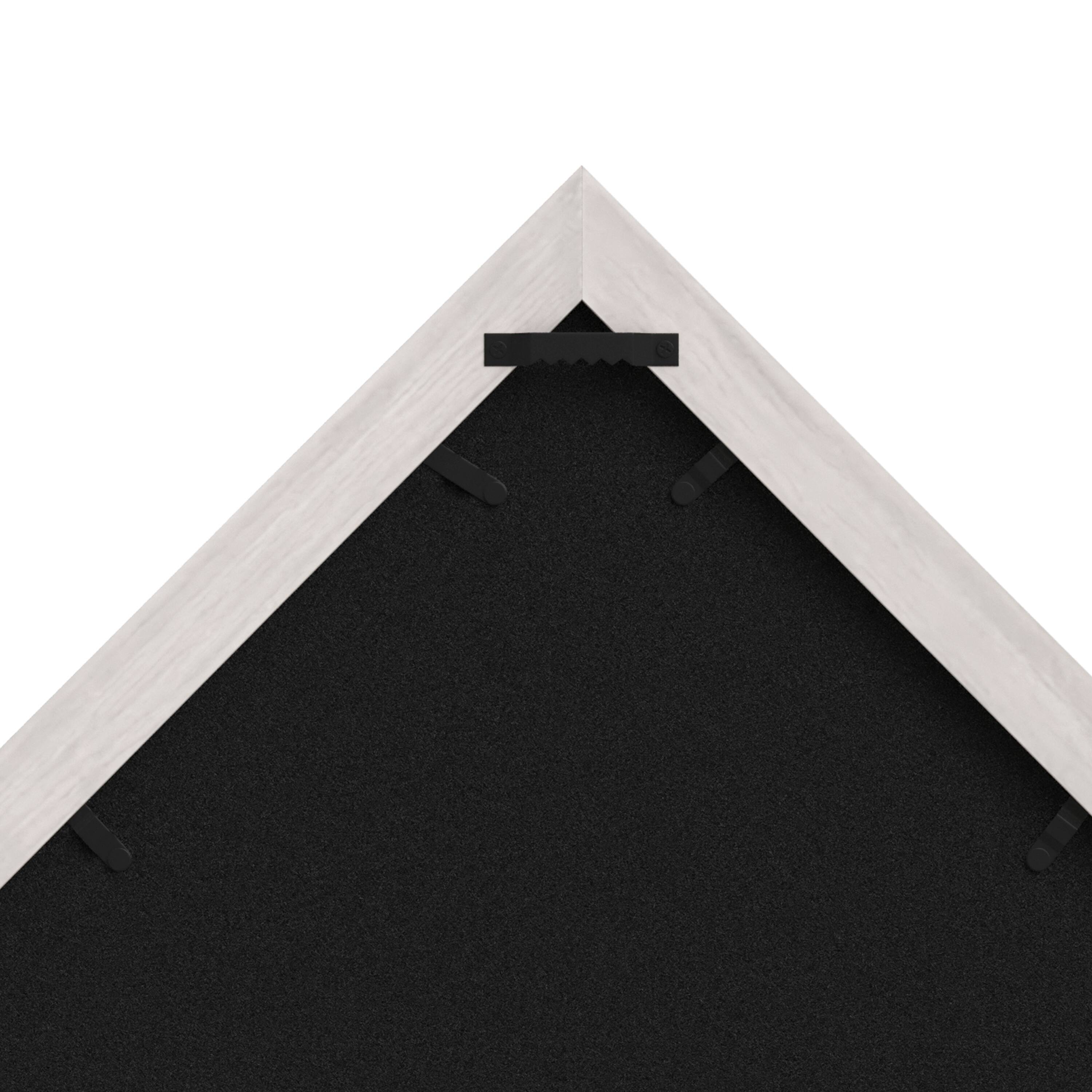 Alt View 10. Emma + Oliver - Norton Rustic Military Flag Shadow Box for 9.5' x 5' American Veteran Burial Flag - Wall Mount or Freestanding - White Wash.