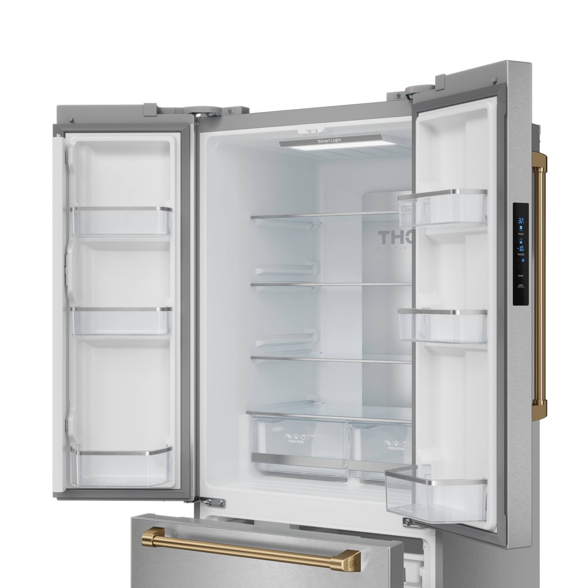 The text on the image reads "THOR 60 C + 9.9 O - 3". This is likely a description or feature of the refrigerator.