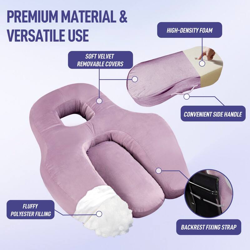 PREMIUM MATERIAL & VERSATILE USE

- SOFT VELVET REMOVABLE COVERS
- HIGH-DENSITY FOAM
- FLUFFY POLYESTER FILLING
- CONVENIENT SIDE HANDLE
- BACKREST FIXING STRAP