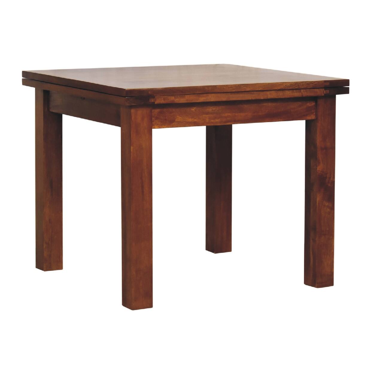 Left. Artisan Furniture - Chestnut Butterfly Dining Table - Dark Brown.