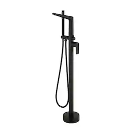 Boyel Living - Bathtub Faucet Cast Brass Single Handle Handheld Spray 60-Inch Steel Hose cUPC - Matte Black