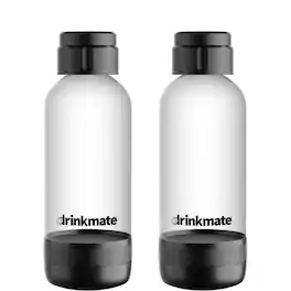 Drinkmate - .5 Liter Bottles - Twin Pack - Matte Black