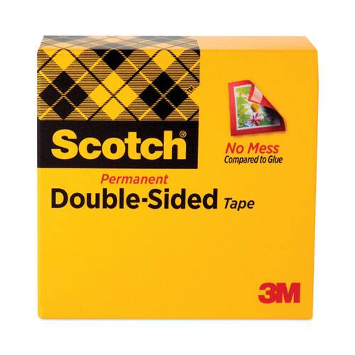 Scotch® Permanent Double-Sided Tape  
No Mess Compared to Glue  
3M