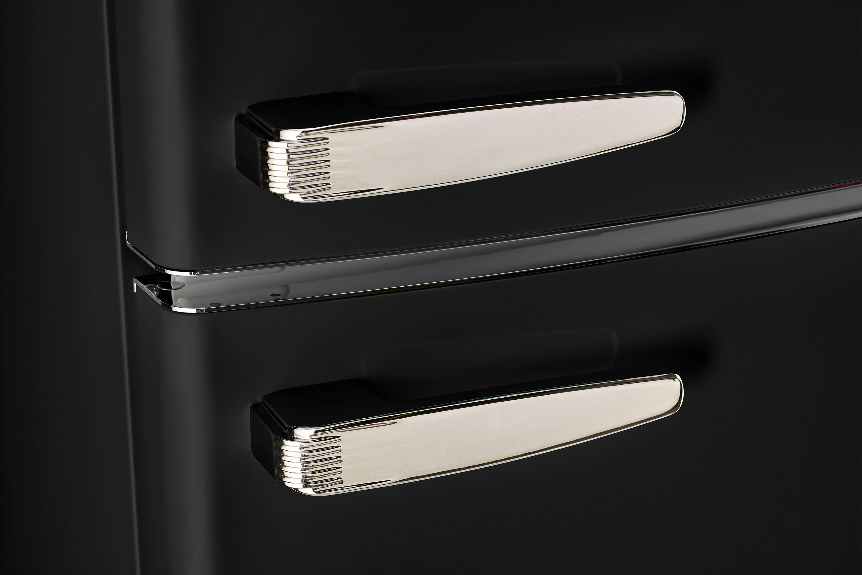 Alt View 8. Unique Appliances - Classic Retro 11 cu.ft. Top Freezer Refrigerator - Matte Black.